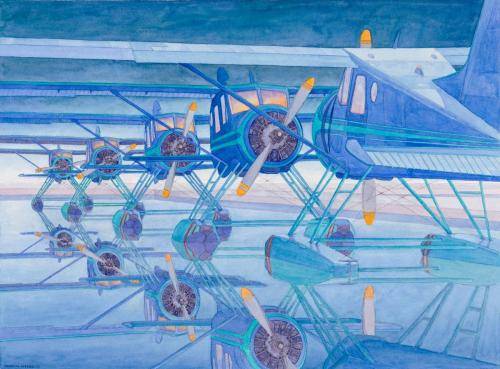 Martin Myers, ON, Canada | Floatplane Reflections, 18 x 24